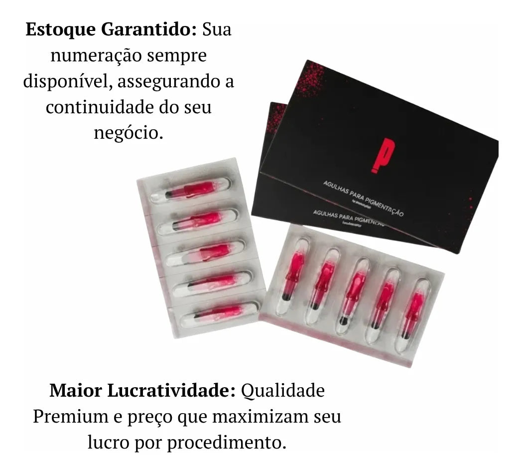 CARTUCHO DE AGULHA LIGHT 1P 0,40MM - C/ 10UN - PUNK PINK