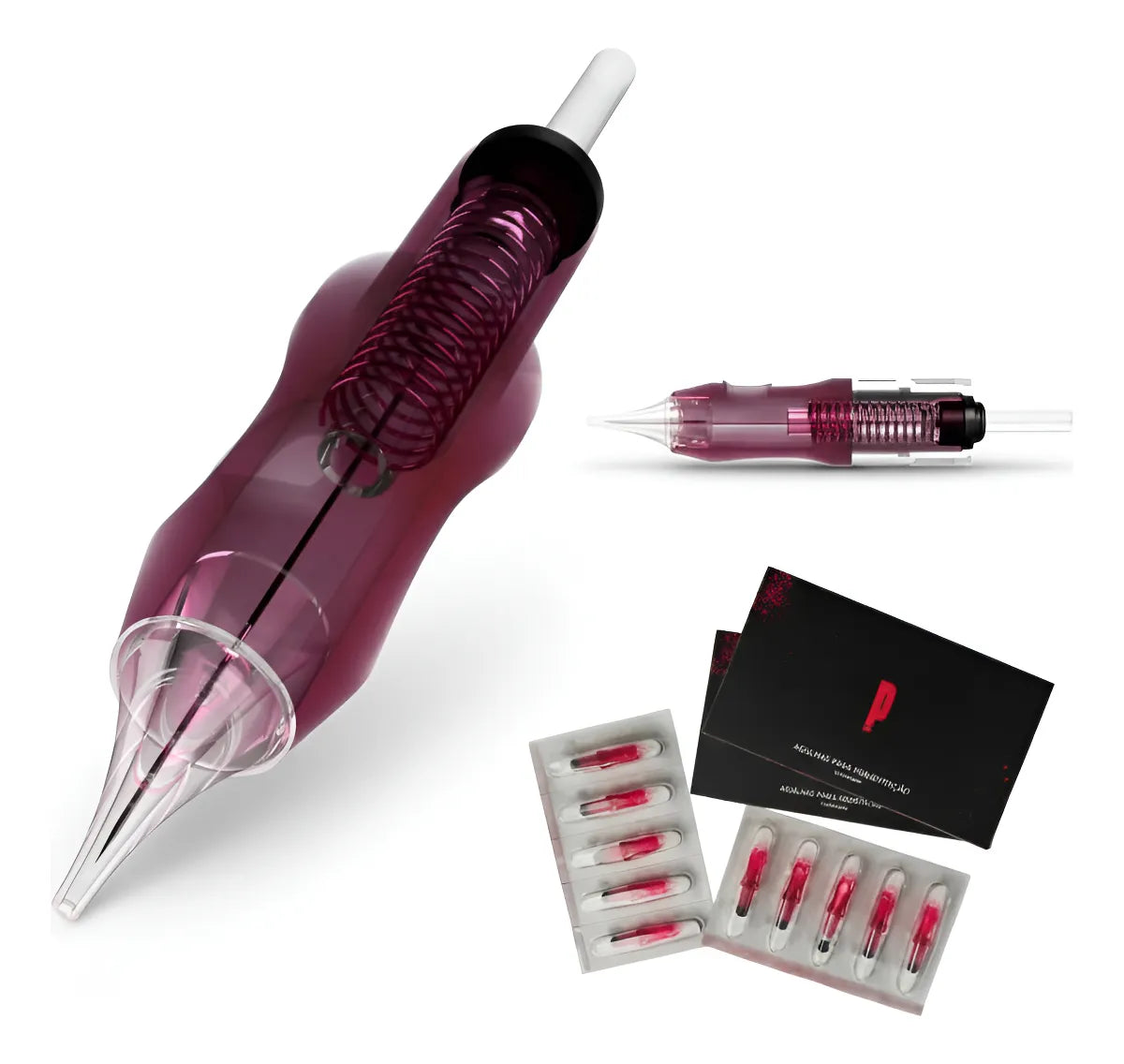 CARTUCHO DE AGULHA LIGHT 1P 0,30MM - C/ 10UN - PUNK PINK